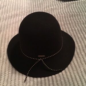 ADORA Black Hat with Studded Band